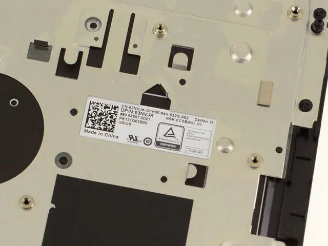 Alt view image 8 of 8 - New Dell OEM Vostro 15 5568 Keyboard Palmrest Assembly NTP M05MR