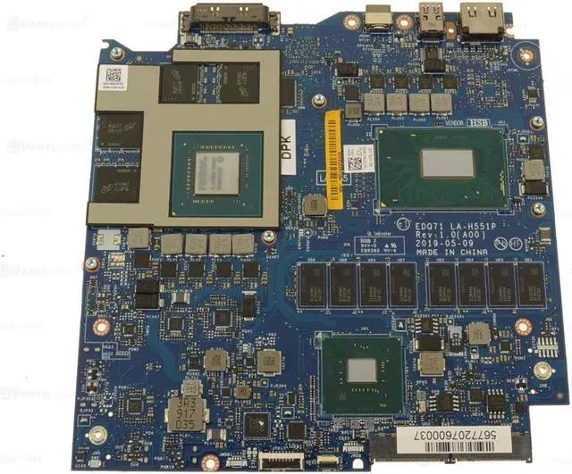 Main image of Dell OEM Alienware m15 R2 m17 R2 Laptop Motherboard System Motherboard 3F73N