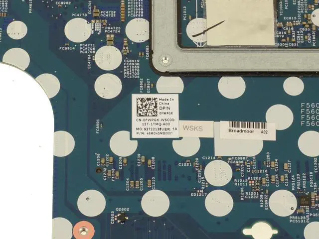 Alt view image 3 of 5 - Dell OEM Latitude 5521 Precision 3561 Motherboard System Motherboard FWPGK