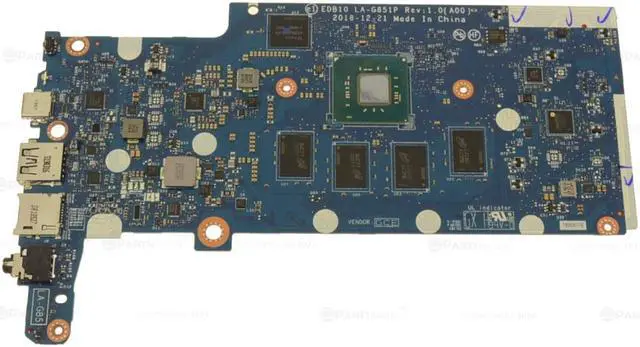 Main image of Dell OEM Chromebook 3100 2-in-1 Motherboard System Board Motherboard R2K1H
