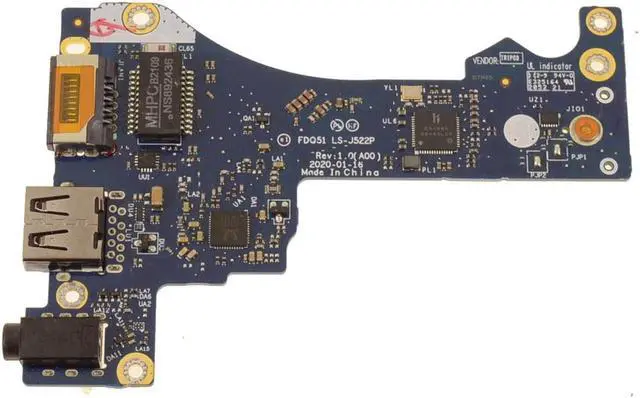 Alt view image 2 of 3 - OEM Alienware m15 R4 Left Side Network RJ-45 USB Audio Port IO Circuit  KP0CJ