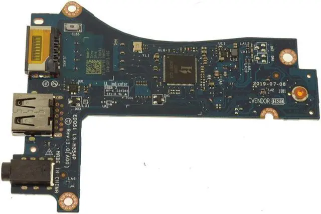 Alt view image 2 of 3 - OEM Alienware m15 R2 Left Side Network RJ-45 USB Audio Ports IO Circuit  19Y93