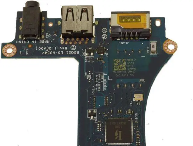 Alt view image 3 of 3 - OEM Alienware m15 R2 Left Side Network RJ-45 USB Audio Ports IO Circuit  19Y93