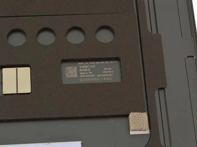 Alt view image 3 of 3 - Dell OEM XPS Plus 9320 13.3" LCD Back Cover Lid Assembly  Hinges NPWHT