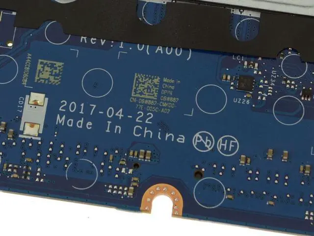 Alt view image 3 of 5 - Dell OEM Latitude 5480 Motherboard System Board i7 2.8GHz Motherboard 6W882