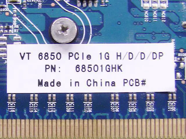 Alt view image 3 of 3 - Dell OEM VisionTek Radeon HD 6850 1GB GDDR5 Desktop Video Card 9XD38 69R5D