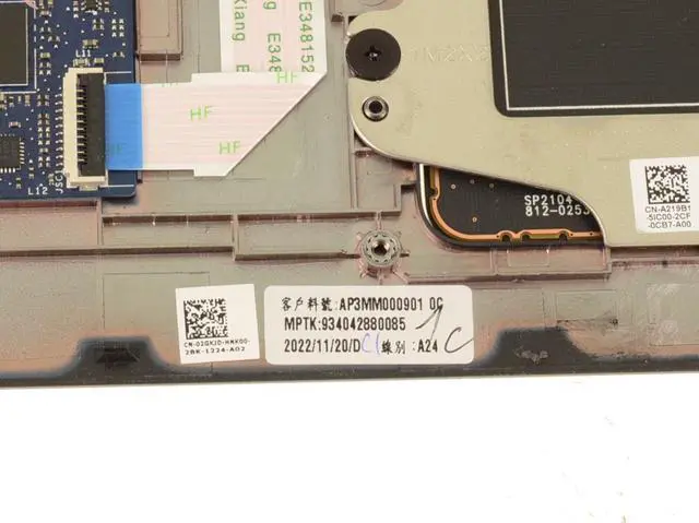 Alt view image 3 of 7 - New Dell OEM Precision 7670 Touchpad Palmrest Assembly  Smart Card Reader 2GKJD