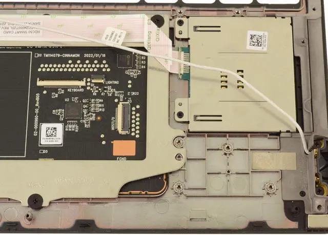 Alt view image 4 of 7 - New Dell OEM Precision 7670 Touchpad Palmrest Assembly  Smart Card Reader 2GKJD