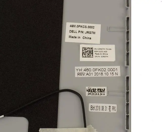 Alt view image 3 of 3 - New Dell OEM Vostro 5581 15.6" LCD Back Cover Lid Top Assembly JRG7M