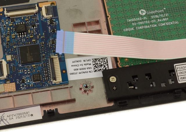 Alt view image 3 of 4 - New Dell OEM Precision 7550 Touchpad Palmrest Assembly  Smart Card Reader 0DT37