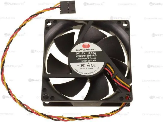 Alt view image 2 of 11 - DELL 99Grf 80 X20Mm 12V Fan Assembly For Optiplex 3010 Desktop