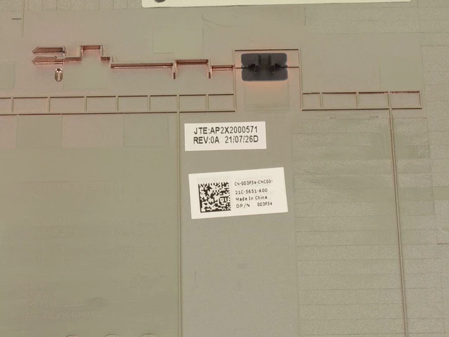 Alt view image 3 of 4 - New GRAY Dell OEM Inspiron 3505 3501 Bottom Base Cover Assembly D3F54