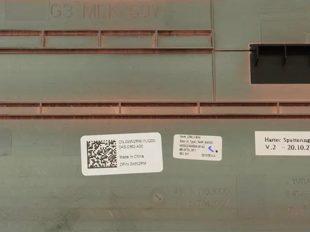 Alt view image 3 of 5 - New Dell OEM G Series G3 3500 Laptop Base Bottom Cover Assembly -PG1650 Ti WN2RM