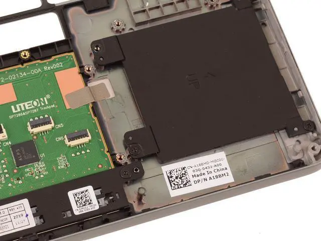 Alt view image 3 of 5 - Dell OEM Latitude 5510 Precision 3550 Palmrest Touchpad Palmrest A18BM2