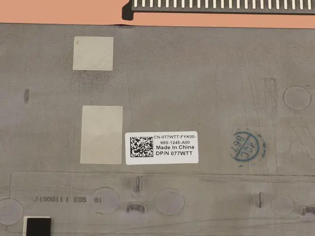 Alt view image 3 of 5 - New Dell OEM Inspiron 7590 Laptop Bottom Base Cover Assembly 77WTT