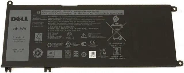 Alt view image 9 of 10 - Dell OEM Original Inspiron 7778 7779 Inspiron 7570/7573 56Wh Battery 33YDH