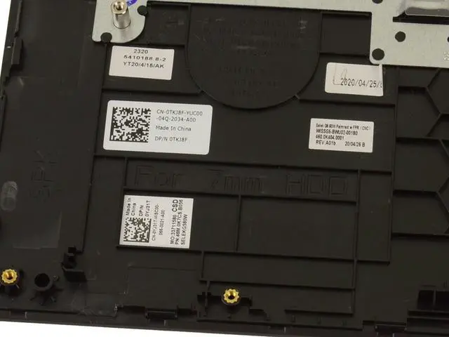 Alt view image 3 of 3 - Dell OEM G Series G5 5500 Palmrest Keyboard Assembly No Laptop Keyboard YJ31T