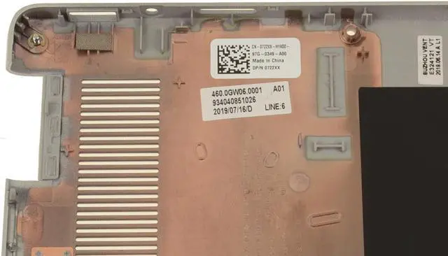 Alt view image 3 of 6 - New Dell OEM Inspiron 5390 5391 Bottom Base Cover Assembly 722XX