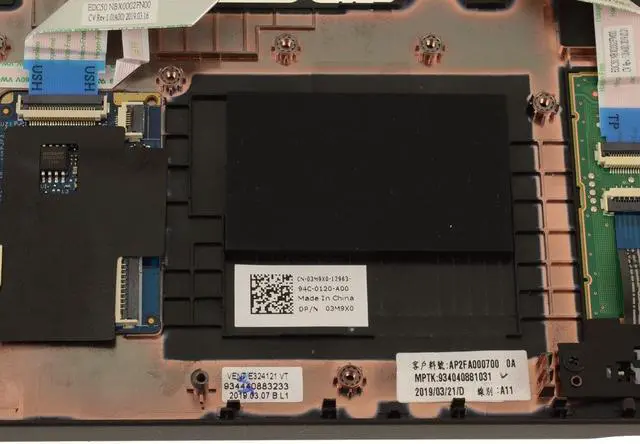 Alt view image 4 of 6 - Dell OEM Latitude 5510 Precision 3550 Palmrest Touchpad Touchpad Palmrest 3M9X0