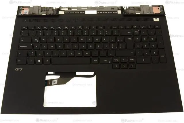 Main image of SPANISH Dell OEM G Series G7 7700 Palmrest Backlit Laptop Keyboard 9H62H