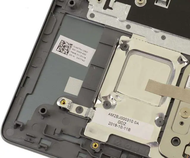 Alt view image 3 of 5 - Dell OEM Chromebook 7486 2-in-1 Palmrest Touchpad Laptop Keyboard W7TNC