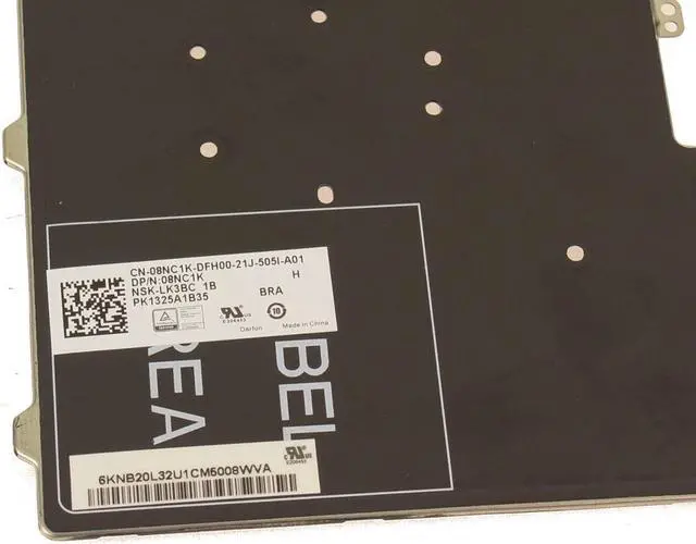Alt view image 3 of 3 - Brazil Dell OEM Latitude 5490 7490 5495 Laptop Backlit Laptop Keyboard 8NC1K