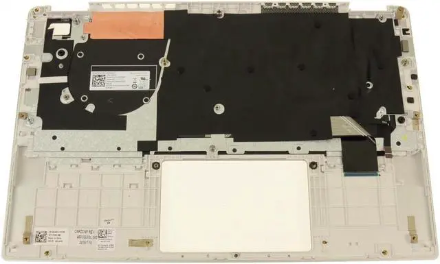 Alt view image 2 of 4 - Dell OEM Inspiron 5390 Latitude 3301 Palmrest Backlit Laptop Keyboard W6WJX