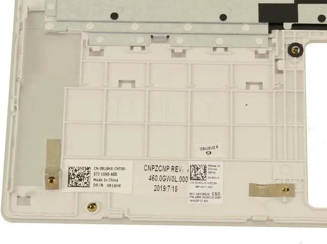 Alt view image 3 of 4 - Dell OEM Inspiron 5390 Latitude 3301 Palmrest Backlit Laptop Keyboard W6WJX