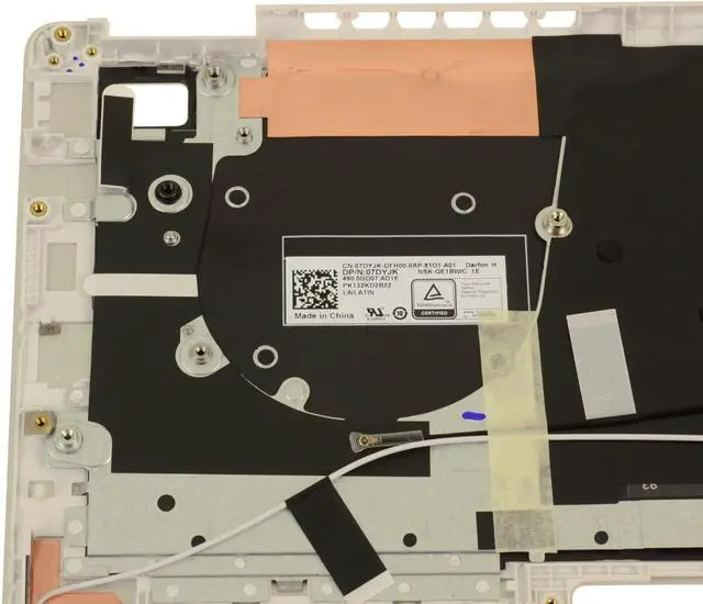 Alt view image 4 of 4 - SPANISH Dell OEM Inspiron 5390 Latitude 3301 Palmrest Laptop Keyboard HRHVW