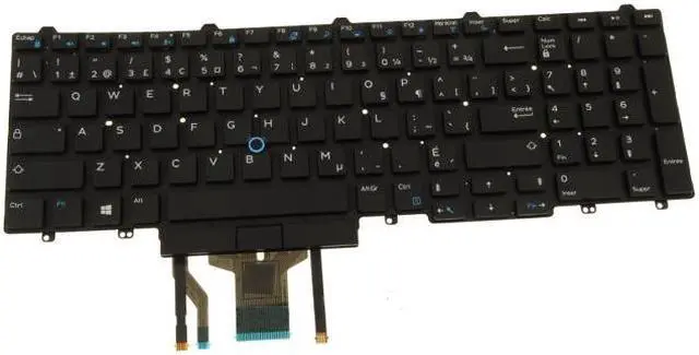Main image of French Canadian Dell OEM Latitude E5550 Precision 3510 Laptop Keyboard KPCMD