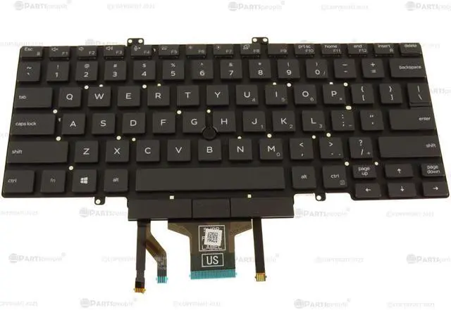 Main image of New Dell OEM Latitude 5410 5411 Backlit Laptop Keyboard Dual Point H2DXX