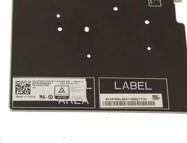 Alt view image 3 of 3 - New Dell OEM Latitude 5410 5411 Backlit Laptop Keyboard Dual Point H2DXX