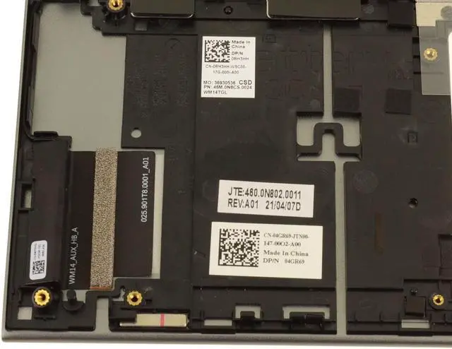 Alt view image 3 of 7 - US INTL Dell OEM Inspiron 5410 2-in-1 Backlit Keyboard Laptop Keyboard RH3HH