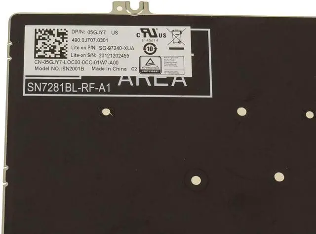 Alt view image 3 of 3 - New Dell OEM Latitude 7300 5300 2-in-1 Laptop Keyboard  Backlight 5GJY7