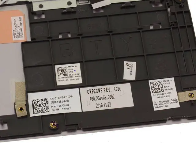 Alt view image 3 of 4 - New Dell OEM Inspiron 5390 Palmrest Keyboard Assembly R0H82 7J9FT