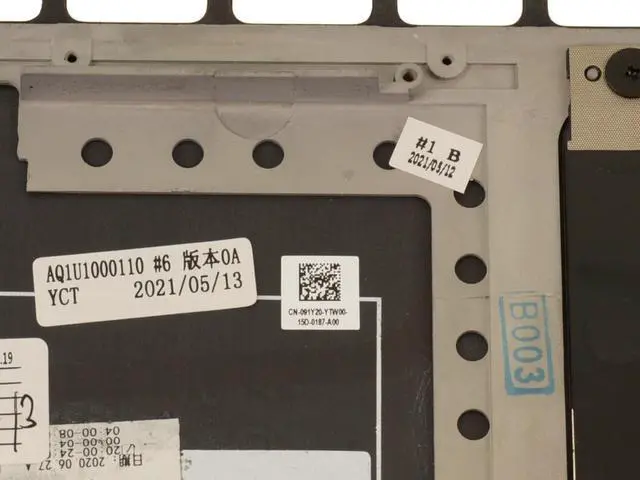 Alt view image 4 of 7 - Dell OEM XPS 9560 /Precision 5520 EMEA Palmrest Touchpad Palmrest KKD96