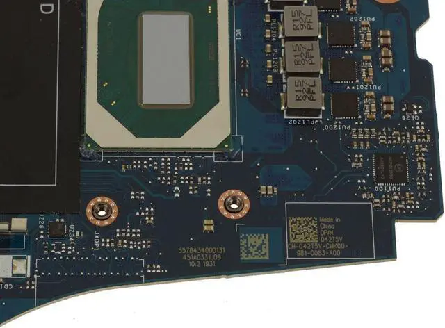 Alt view image 3 of 6 - Dell OEM Precision 7540 Motherboard System Board Intel i9 Motherboard 42T5V