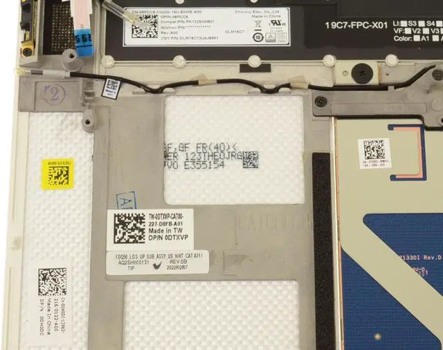 Alt view image 3 of 5 - US INTL Dell OEM XPS 9510 Precision 5560 Touchpad Laptop Keyboard DH0DC