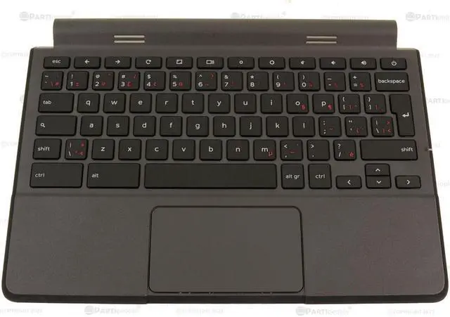 Main image of French Canadian Dell OEM Chromebook 11 3120 Palmrest Laptop Keyboard YWDWW