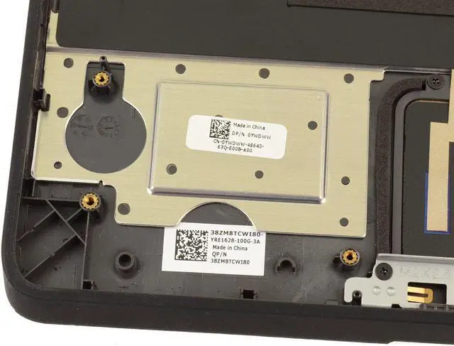 Alt view image 3 of 5 - French Canadian Dell OEM Chromebook 11 3120 Palmrest Laptop Keyboard YWDWW