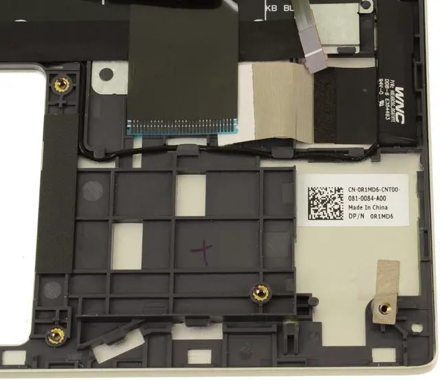 Alt view image 4 of 7 - New Dell OEM Inspiron 5300 5301 Palmrest Backlit Keyboard Assembly Silver KJ8W0