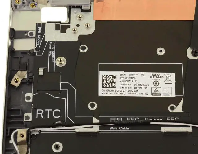 Alt view image 5 of 7 - New Dell OEM Inspiron 5300 5301 Palmrest Backlit Keyboard Assembly Silver KJ8W0