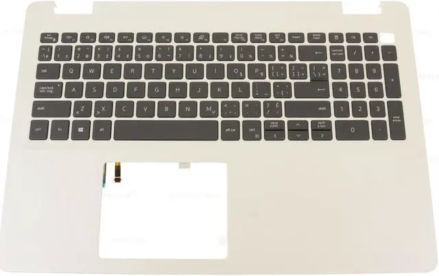 Main image of French English Dell OEM Inspiron 3505 Palmrest Backlit Laptop Keyboard H2MRG