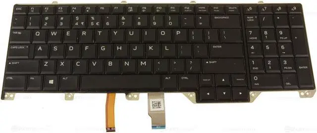 Main image of New US INTL OEM Alienware 17 R5 Backlit Laptop Keyboard Assembly ND5TJ