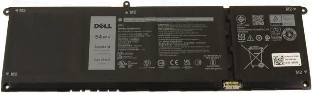 Alt view image 2 of 6 - New Dell OEM Original Inspiron 5510 4-Cell 54Wh Laptop Battery V6W33