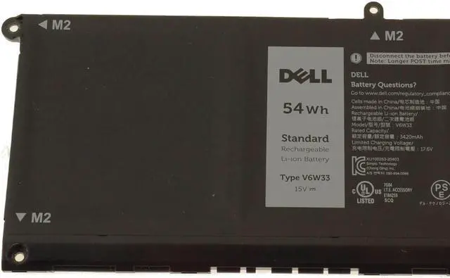 Alt view image 3 of 6 - New Dell OEM Original Inspiron 5510 4-Cell 54Wh Laptop Battery V6W33