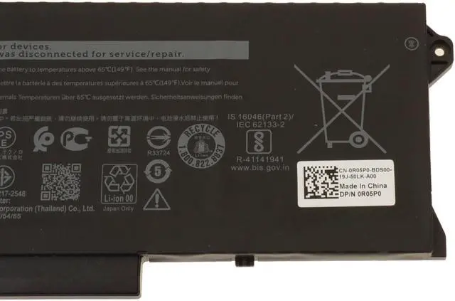 Alt view image 5 of 6 - Dell OEM Original Latitude 5521 5421 Precision 3561 4-Cell 64Wh Battery GRT01