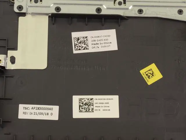 Alt view image 3 of 7 - Dell Vostro 3500 3501 Keyboard Palmrest Assembly USB C V0KX7