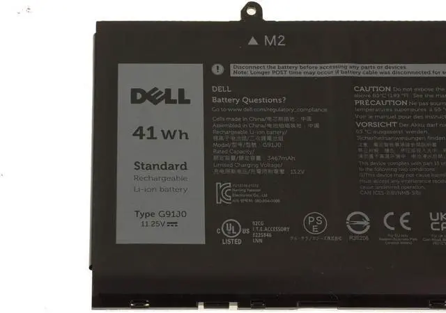 Alt view image 3 of 6 - New Dell OEM Original Inspiron 3511 3510 3-Cell 41Wh Laptop Battery G91J0