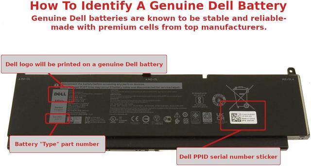 Alt view image 5 of 5 - Dell OEM Original Precision 7550 7750 7560 7760 6-Cell 68Wh Battery C903V